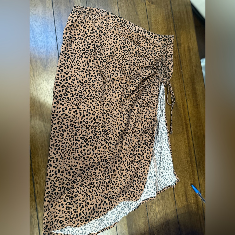Cheetah sinch skirt